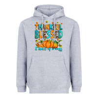 Heather Grey Thankful blessed and kind of a mess Heavyweight Hoodie - RanaPortraitStore