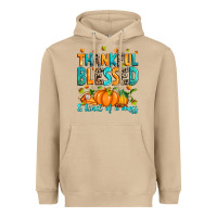 Mushroom Thankful blessed and kind of a mess Heavyweight Hoodie - RanaPortraitStore
