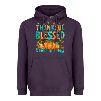 Plum Thankful blessed and kind of a mess Heavyweight Hoodie - RanaPortraitStore