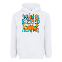 White Thankful blessed and kind of a mess Heavyweight Hoodie - RanaPortraitStore