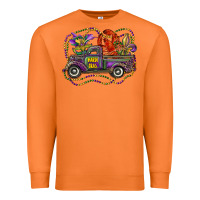 Carrot mardi gras truck with mask fleur de lis and crawfish Premium Sweatshirt - RanaPortraitStore