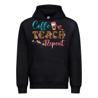 Black coffee teach repeat Urban Hoodie - BundleAndBundleShop