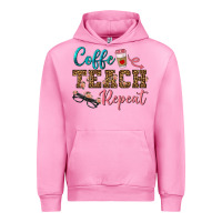 Fuchsia Pink coffee teach repeat Urban Hoodie - BundleAndBundleShop