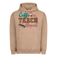 Pigment Burro coffee teach repeat Urban Hoodie - BundleAndBundleShop