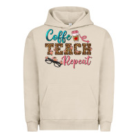 Pigment French Oak coffee teach repeat Urban Hoodie - BundleAndBundleShop