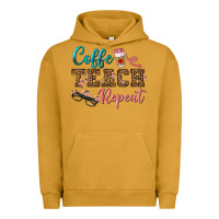Pigment Peanut Butter coffee teach repeat Urban Hoodie - BundleAndBundleShop