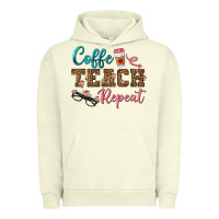Pigment Pistachio coffee teach repeat Urban Hoodie - BundleAndBundleShop