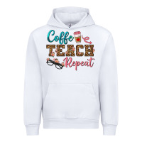 White coffee teach repeat Urban Hoodie - BundleAndBundleShop