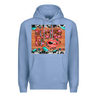 Colony Blue pucker up Premium Hoodie - JahusDesignShop