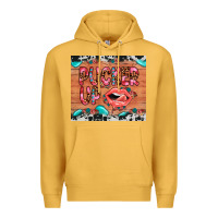 Mustard pucker up Premium Hoodie - JahusDesignShop
