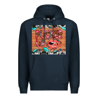 Navy pucker up Premium Hoodie - JahusDesignShop