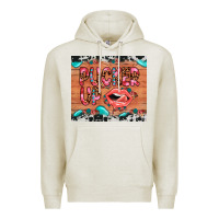 Oatmeal Heather pucker up Premium Hoodie - JahusDesignShop