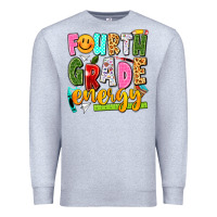 Heather Grey fourth grade energy Premium Sweatshirt - texasbilliewilder