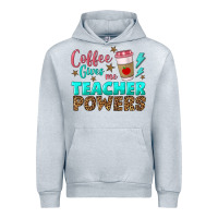 Heather Grey coffee gives me teacher powers Urban Hoodie - BundleAndBundleShop
