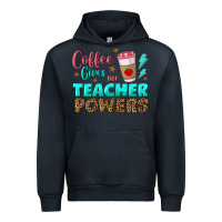 Navy coffee gives me teacher powers Urban Hoodie - BundleAndBundleShop
