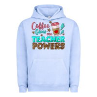 Pigment Grape Ice coffee gives me teacher powers Urban Hoodie - BundleAndBundleShop