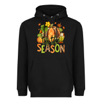 Black Tis' the season Fall American Football Heavyweight Hoodie - RanaPortraitStore