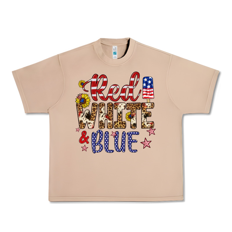 Red White And Blue Urban Heavy Tee by Artiststas | Teevron