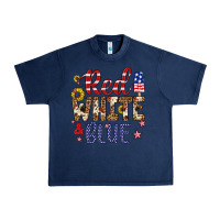 Navy red white and blue Urban Heavy Tee - Artiststas