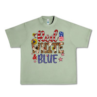 Oil Green red white and blue Urban Heavy Tee - Artiststas