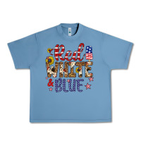 Pebble Blue red white and blue Urban Heavy Tee - Artiststas