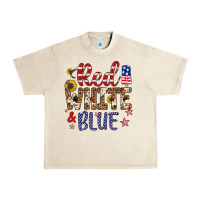 Sandshell red white and blue Urban Heavy Tee - Artiststas