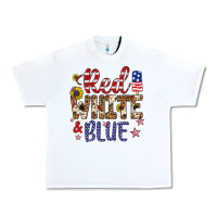 White red white and blue Urban Heavy Tee - Artiststas