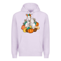 Lilac Goat family fall pumpkins gemstone Premium Hoodie - Artiststas