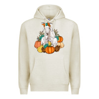 Oatmeal Heather Goat family fall pumpkins gemstone Premium Hoodie - Artiststas