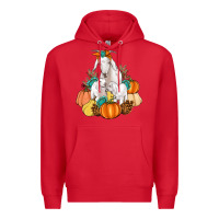 Red Goat family fall pumpkins gemstone Premium Hoodie - Artiststas