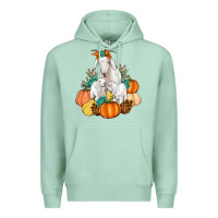 Seafoam Goat family fall pumpkins gemstone Premium Hoodie - Artiststas