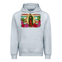 Heather Grey western our lady of guadalupe Urban Hoodie - JahusDesignShop