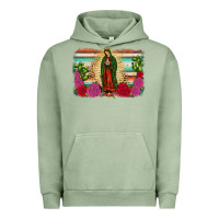 Pigment Oil Green western our lady of guadalupe Urban Hoodie - JahusDesignShop