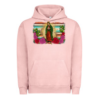 Pigment Salmon western our lady of guadalupe Urban Hoodie - JahusDesignShop