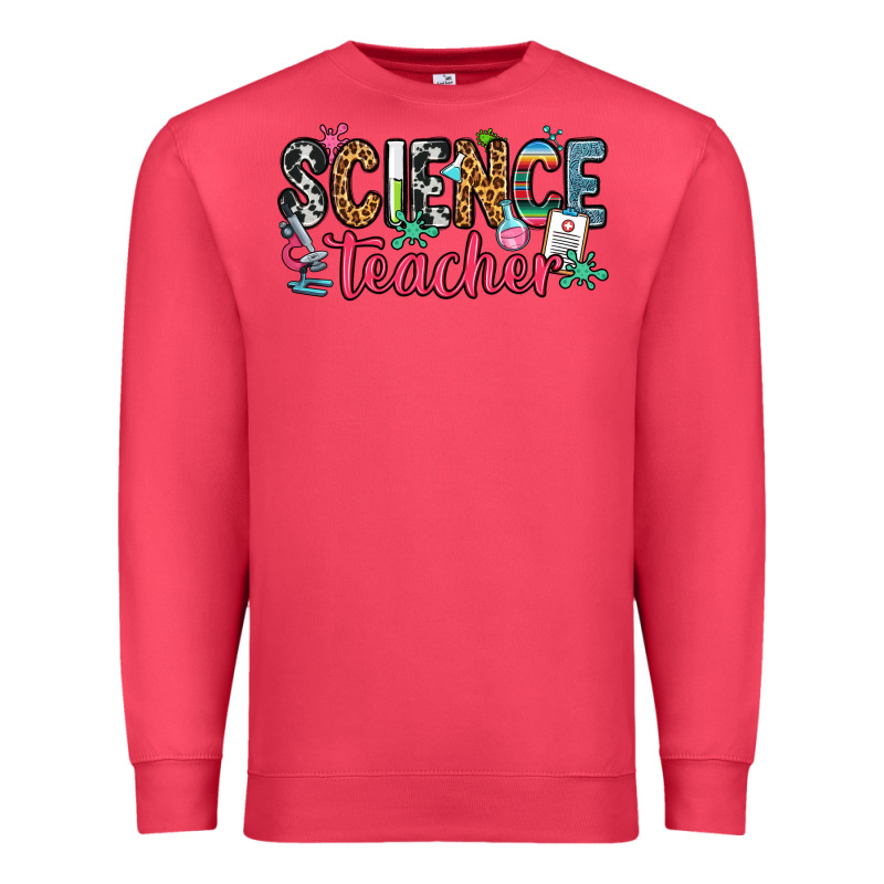 Science Teacher Premium Sweatshirt by Zillion Design Studio | Teevron