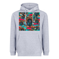 Heather Grey Thanksgiving Turkey Heavyweight Hoodie - RanaPortraitStore