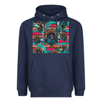 Navy Thanksgiving Turkey Heavyweight Hoodie - RanaPortraitStore