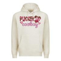 Oatmeal Heather pucker up cowboy Premium Hoodie - JahusDesignShop