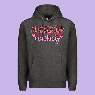Pucker Up Cowboy Premium Hoodie Designed By Jahusdesignshop