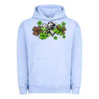 Pigment Grape Ice Western Cowhide Leopard Glitter Shamrocks Urban Hoodie - Jasminsmagicworld