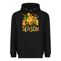 Black Tis' the season Fall Softball Heavyweight Hoodie - RanaPortraitStore