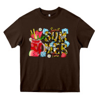 Chocolate Brown sweet summer time Heavy Core Tee - CowhideDigitalArt