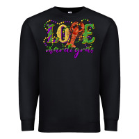 Black love with crawfish mardi gras Premium Sweatshirt - RanaPortraitStore