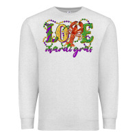 Oatmeal Heather love with crawfish mardi gras Premium Sweatshirt - RanaPortraitStore