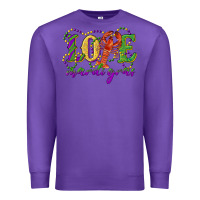 Purple love with crawfish mardi gras Premium Sweatshirt - RanaPortraitStore