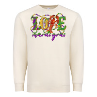 Sandshell love with crawfish mardi gras Premium Sweatshirt - RanaPortraitStore