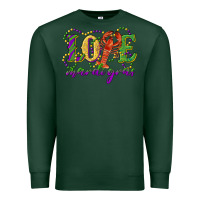 Sports Green love with crawfish mardi gras Premium Sweatshirt - RanaPortraitStore
