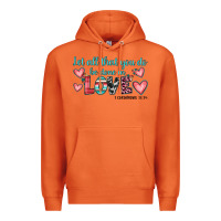 Carrot let all that you do be done in love Premium Hoodie - JahusDesignShop