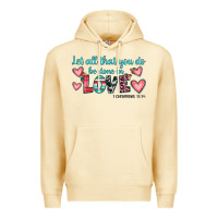 Pina Colada let all that you do be done in love Premium Hoodie - JahusDesignShop