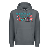 Rock let all that you do be done in love Premium Hoodie - JahusDesignShop